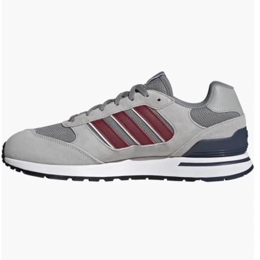NIB Adidas Men's Run '80s Sneakers | Grey/Red | Size: 9.5